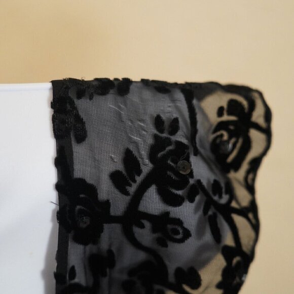 VTG 90s Johnathan Martin Whimsigoth Fairy Midi Babydoll Dress Silk Velvet Sequin - Picture 9 of 11